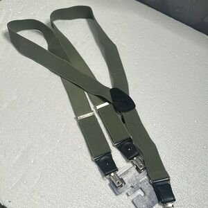 Y&G Olivie green black suspenders
